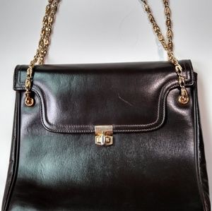 Be MAY Vintage Brown Purse with Gold Chain